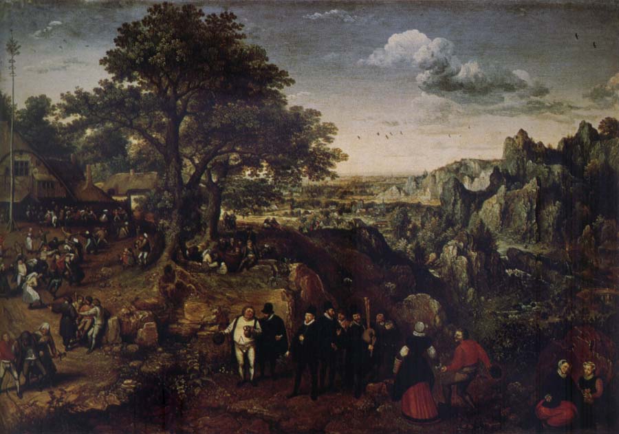 Landscape with Village Festival